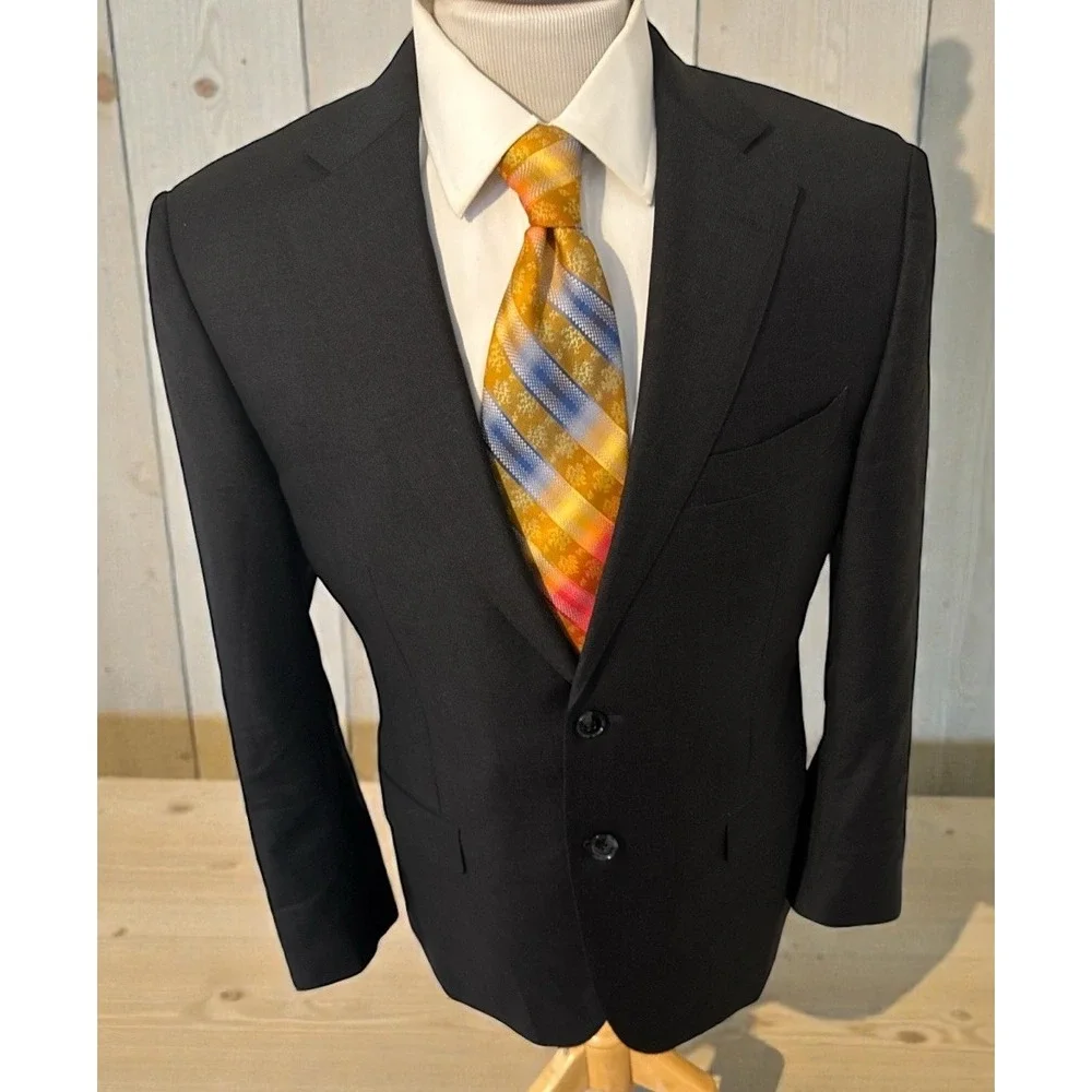Suitsupply Napoli Vitale Barberis Dark Navy Blue Working Cuffs Blazer 40R Jacket